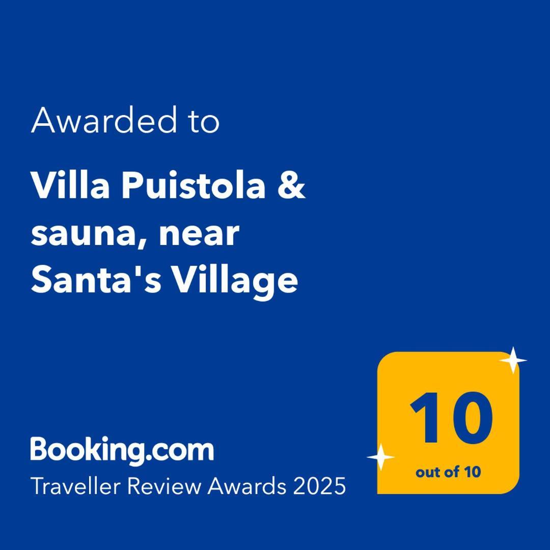 Villa Puistola & Sauna, Near Santa'S Village Rovaniemi Eksteriør bilde